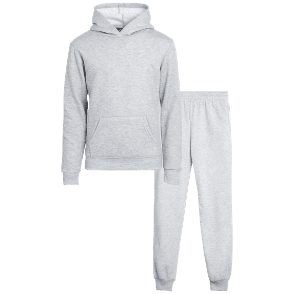 Real Love Girls' Jogger Set - 2 Piece Basic Fleece Pullover Hoodie and Sweatpants (7-16)