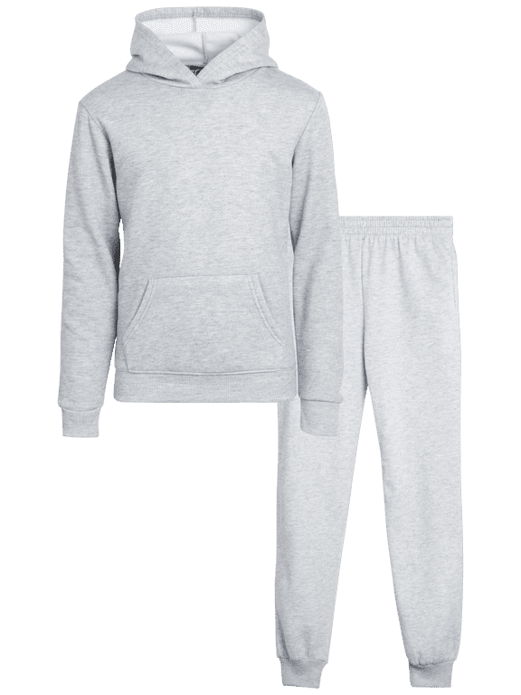 Girls' Jogger Set - 2 Piece Basic Fleece Pullover Hoodie and Sweatpants (7-16)