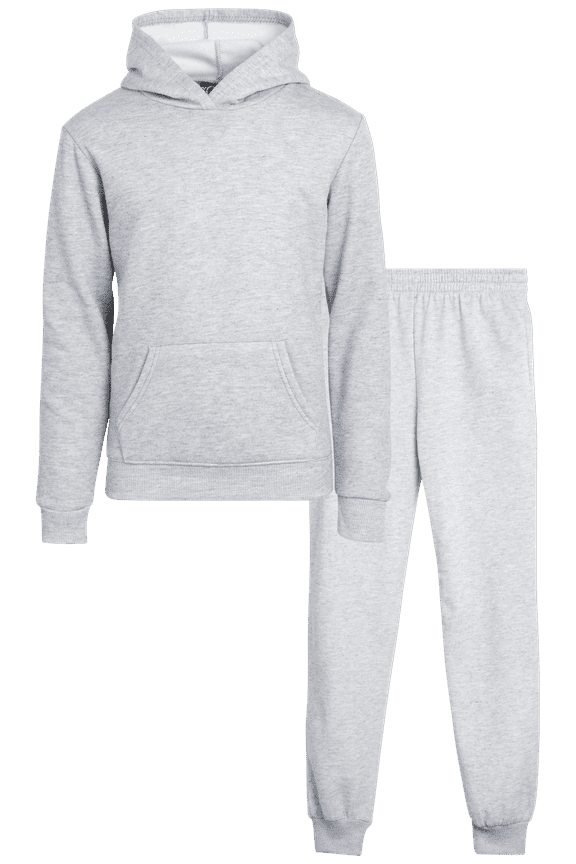 Girls' Jogger Set - 2 Piece Basic Fleece Pullover Hoodie and Sweatpants (7-16)