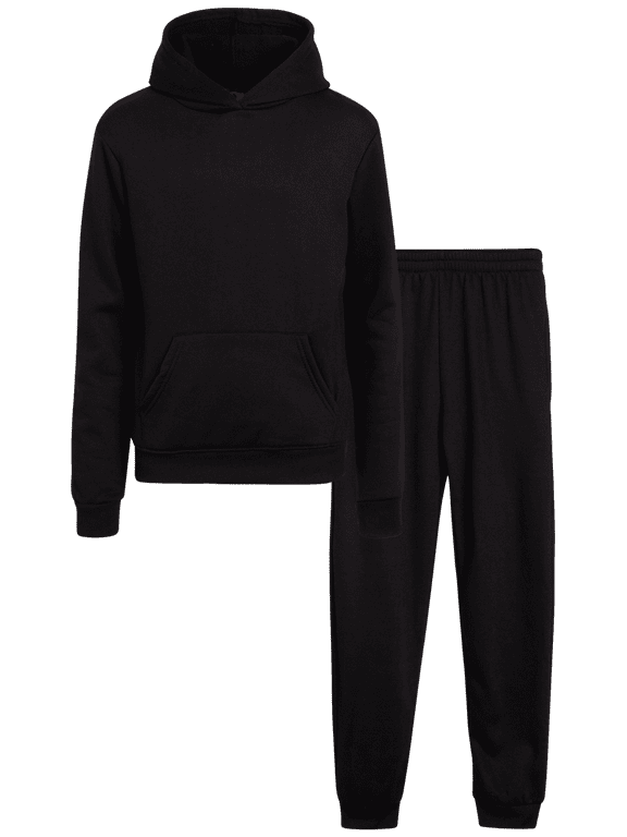 Girls' Jogger Set - 2 Piece Basic Fleece Pullover Hoodie and Sweatpants (7-16)