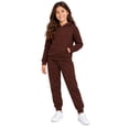 thumbnail image 1 of Real Love Girls Jogger Set 2 Piece Basic Fleece Pullover Hoodie and Sweatpants, 1 of 7