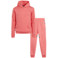 thumbnail image 1 of Real Love Girls' Jogger Set - 2 Piece Basic Fleece Pullover Hoodie and Sweatpants (7-16), 1 of 7