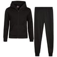thumbnail image 1 of Real Love Girls Jogger Set Lightweight Fleece Zip Up Hoodie Sweatshirt and Sweatpants 2 Piece, 1 of 7