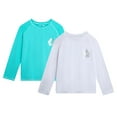 thumbnail image 1 of Real Love Girls' Rash Guard - 2-Pack Quick Dry Long Sleeve Swim Shirts for Girls (Sizes: 2T-16), 1 of 7