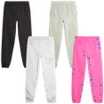 thumbnail image 1 of Real Love Girls' Sweatpants - 4 Pack Basic Solid Active Fleece Joggers (Size: 7-16), 1 of 6