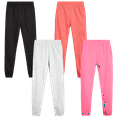 thumbnail image 1 of Real Love Girls' Sweatpants - 4 Pack Basic Solid Active Fleece Joggers (Size: 7-16), 1 of 7