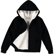 REAL LOVE Girls' Sweatshirt - Super Soft Plush Sherpa Zip Up Hoodie Sweatshirt (7-16)