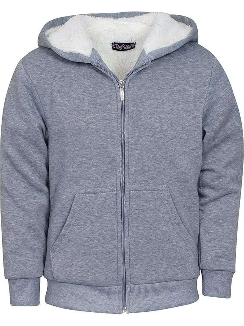 Sweat à Capuche River Island - Gris Chiné - Filles 11/12 Ans - Super Doux - Style Décontracté