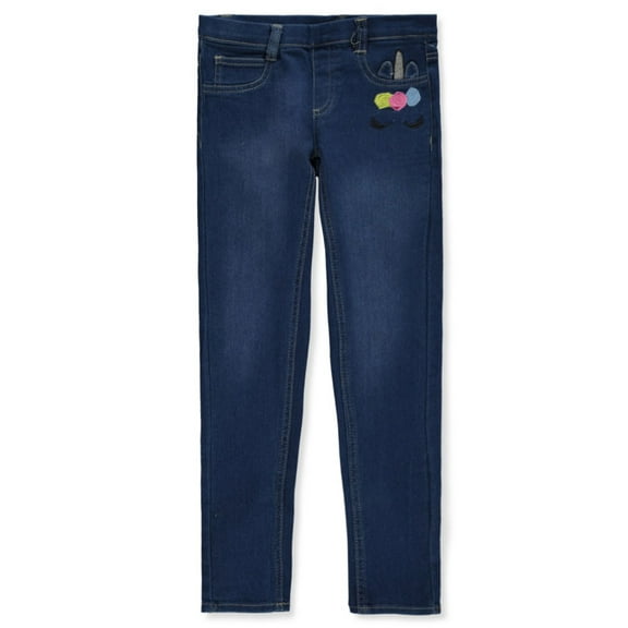 Real Love Girls' Unicorn Jeggings Color: dark blue Size: 2t
