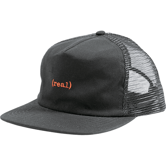 Real Lower Mesh Hat Black Red