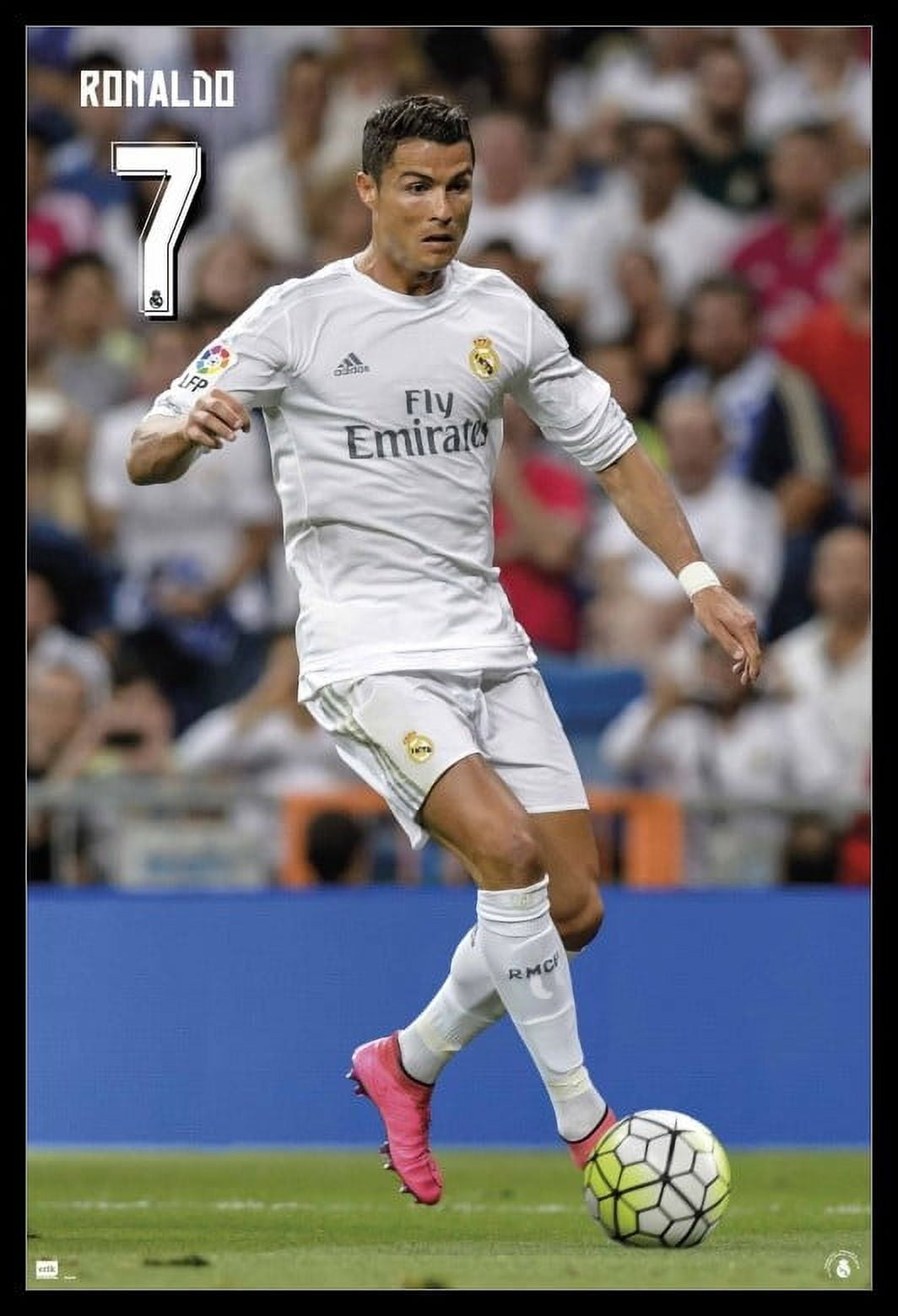 Canvas35 Póster brillante de Cristiano Ronaldo Real Madrid (33 x 24  pulgadas)