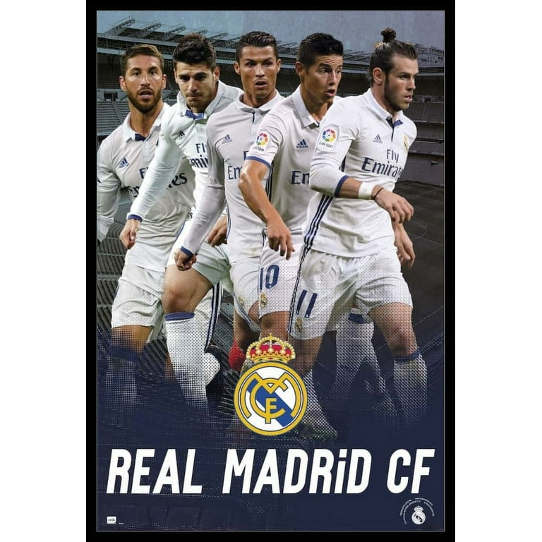 Real Madrid 2016-2017 Group Action Laminated & Framed Poster (24 x 36) 