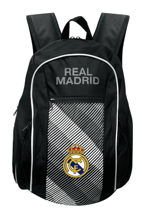 Real Madrid Backpack with Ball Compartment Durable Bag with Padded Straps