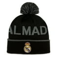 thumbnail image 1 of Real Madrid CF Premium Soft Knit Pom Beanie -Black, 1 of 4