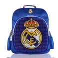 thumbnail image 1 of Real Madrid CF Teen Smaller Bag 300D POLYESTER Raised Logo Backpack, White Gold Blue, 1 of 4