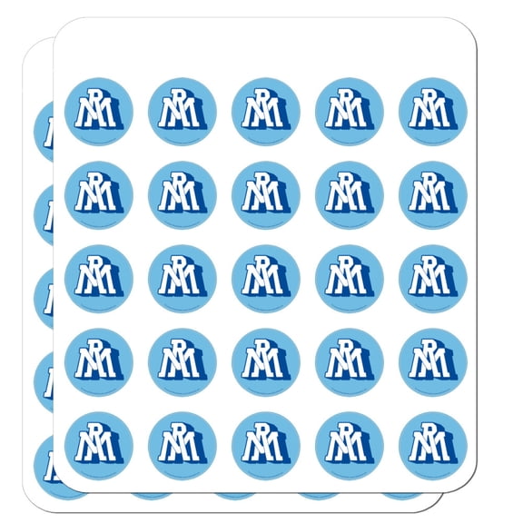 Real Madrid FC Collegiate Initials Planner Calendar Scrapbooking Crafting Stickers - 50 1" Opaque Stickers
