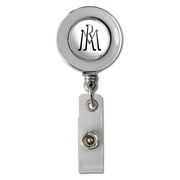 Real Madrid FC Legends Initials Retractable Reel Chrome Badge ID Card Holder Clip