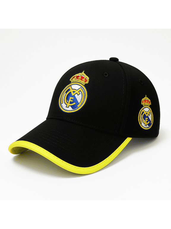 Real Madrid Hat, Black/Neon, Adjustable, Licensed