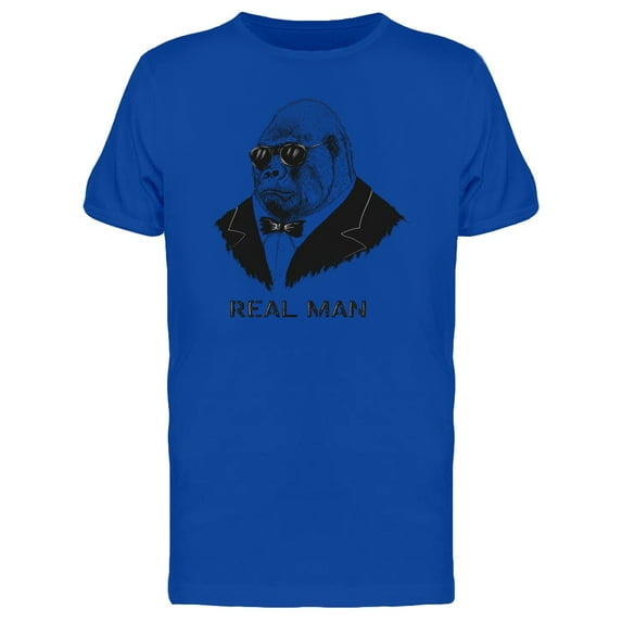 Real Man Cool Gorilla T-Shirt Men -Image by Shutterstock, Male XX-Large