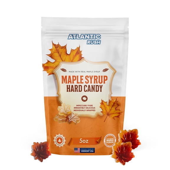 Real Maple Syrup Leaf Drop Candy -Maple Drop Hard Candy- 5oz Bag Maple Syrup Candies - Maple Sugar Candy- Maple Syrup Candy- Maple Leaf Candy -Maple Hard Candy- Maple Can