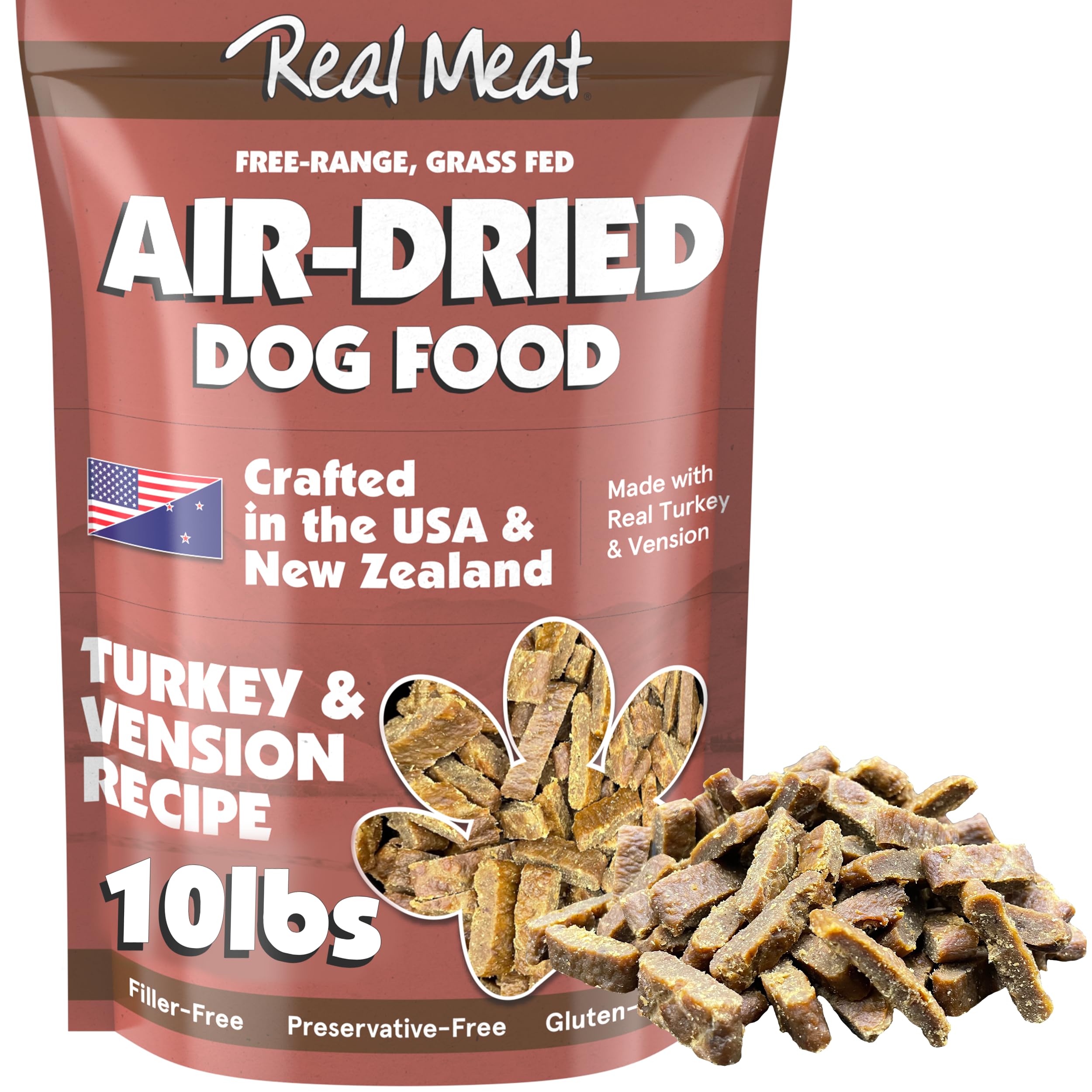 Real Meat Air Dried STF9 Dog Food w/Real Turkey & Venison 10lb Bag of