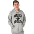 thumbnail image 1 of Real Men Build Auto Mechanic Life Zip Hoodie Sweatshirt Men Brisco Brands X, 1 of 6
