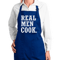 thumbnail image 1 of Real Men Cook Funny Classic Kitchen Cooking Apron with Pockets Kitchen Cooking Apron Graphic Apron with Pockets, 1 of 1