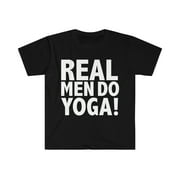 Real Men Do Yoga Unisex T-shirt S-3XL Yogis Bikram Hot Yoga