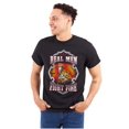 thumbnail image 1 of Real Men Fight Fire Firefighter Men's Big & Tall Crewneck Graphic Tee Brisco Brands 2X, 1 of 3