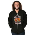 thumbnail image 1 of Real Men Fight Fire Firefighter Men's Big & Tall Graphic Zip Up Hoodie Brisco Brands 5X, 1 of 5