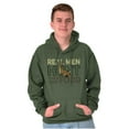 thumbnail image 1 of Real Men Hunt Their Own Food Hunting Men's Big & Tall Graphic Hoodie Brisco Brands 2X, 1 of 4