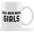 thumbnail image 1 of Real Men Make Girls, Girl Dad Coffe Mug, Funny Dad Mug, Cool Dad Gift From Daughter, Mug For Dad Husband Gift For Fathers Day Dad Of Girl, Ceramic Novelty Coffee Mug, Tea Cup, Gift Prese, 1 of 2