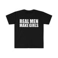 thumbnail image 1 of Real Men Make Girls Unisex T-shirt S-3XL Father's Day Dad of Daughters, 1 of 2