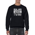 thumbnail image 1 of Real Men Make Twins, Cool Design Sweatshirt Men -GoatDeals Designs, Male Medium, 1 of 4