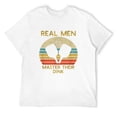 thumbnail image 1 of Real Men Master Their Dink Funny Pickleball T-Shirt Black Small, 1 of 5