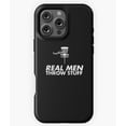 thumbnail image 1 of Real Men Throw Stuff Disc Golf Funny Phone Case for iPhone 16 15 14 13 12 11 Pro Max, 1 of 2