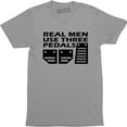 thumbnail image 1 of Real Men Use Three Pedals - Street Racing Men's Cars Speed Style Tee, 1 of 4