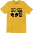 thumbnail image 1 of Real Men Use Three Pedals - Street Racing Men's Cars Speed Style Tee, 1 of 4
