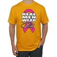 thumbnail image 1 of Real Men Wear Pink Awareness Men's Graphic T-Shirt, Gold, Large, 1 of 3