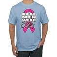 thumbnail image 1 of Real Men Wear Pink Awareness Men's Graphic T-Shirt, Light Blue, 4XL, 1 of 3