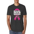 thumbnail image 1 of Real Men Wear Pink Awareness Mens Premium Tri Blend T-Shirt, Vintage Black, Small, 1 of 3