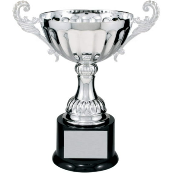 Real Metal Cup Trophy in Gold or Silver Trophy Award, Engraved Corporate Trophy Cup Award - Available in 4 Sizes Free Engraved Plate Included