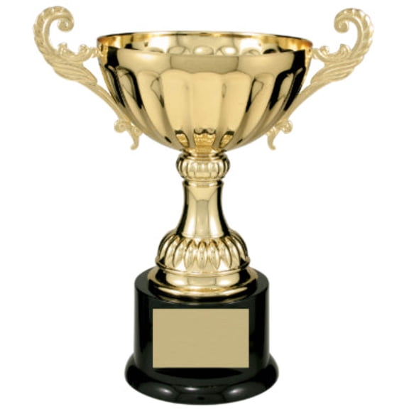 Real Metal Cup Trophy in Gold or Silver Trophy Award, Engraved Corporate Trophy Cup Award - Available in 4 Sizes Free Engraved Plate Included