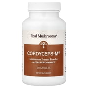 Real Mushrooms Cordycep-M , Mushroom Extract Powder, 120 Capsules