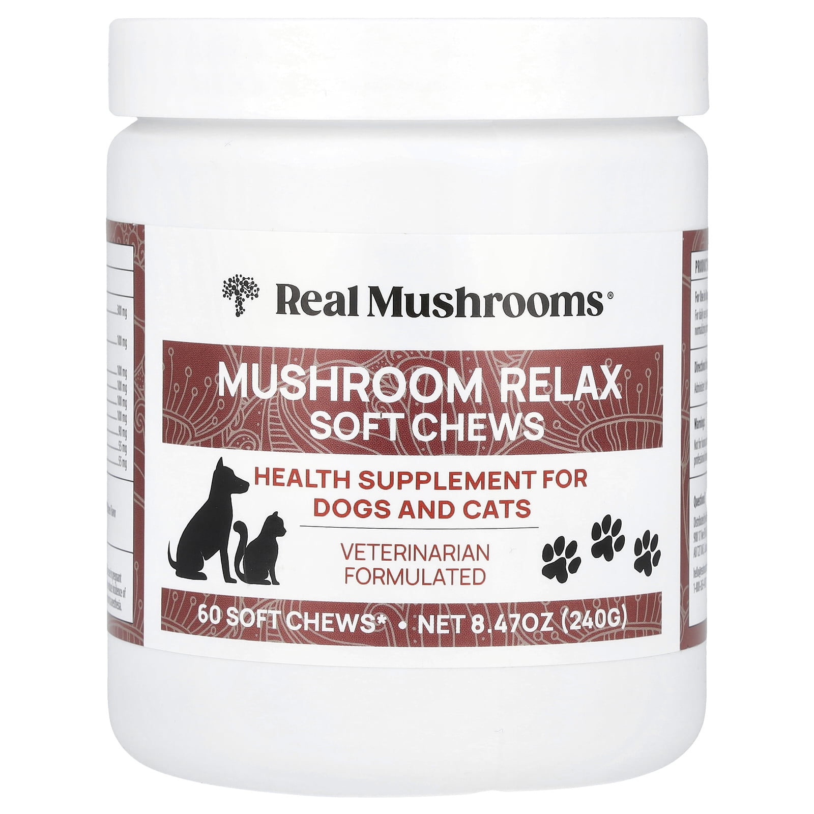 Real Mushrooms Mushroom Relax Soft Chews, 60 Chews