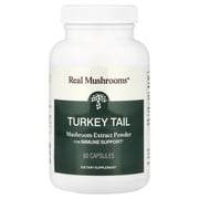 Real Mushrooms Turkey Tail, Mushroom Extract Powder, 90 Capsules