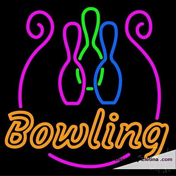 Real Neon Led Tubes Bowling With Bowl Led Sign Handmade Lamp Neon Signs For Wall Decor