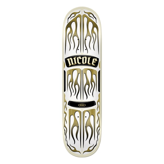Real Nicole Hause Ember Skateboard Deck - 8.5" White (Deck Only)
