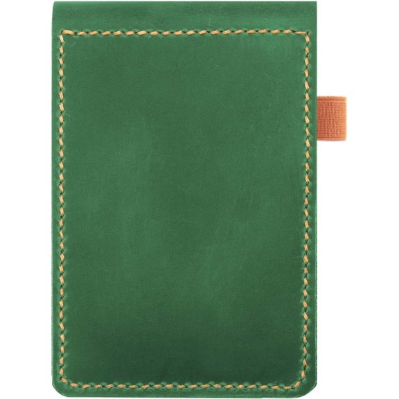 Real Notepad Cover For Mini Pocket Notebook 3" X 5", Leather Cover For Rite In The Rain Top-Spiral Notebook,Customized (Dark Green)