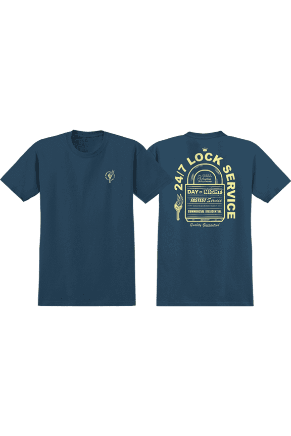 On Lock Short Sleeve T-Shirt Blue Dusk, Small, Men's